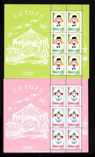 Rumänien Kleinbögen MiNr. 5657-5658 postfrisch Cept 2002
