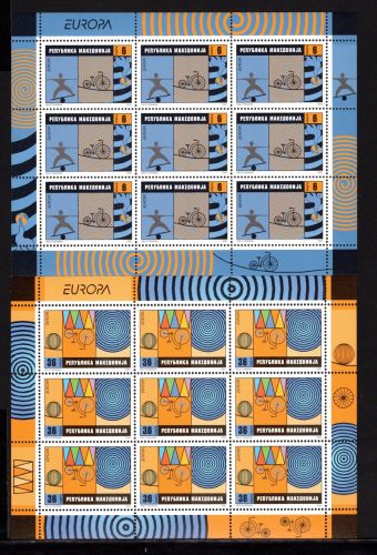 Makedonien Kleinbögen MiNr. 254-255 postfrisch Cept 2002