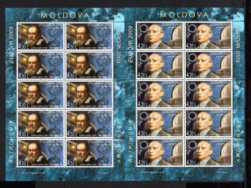 Moldawien Kleinbögen MiNr. 650-651 postfrisch Cept 2009