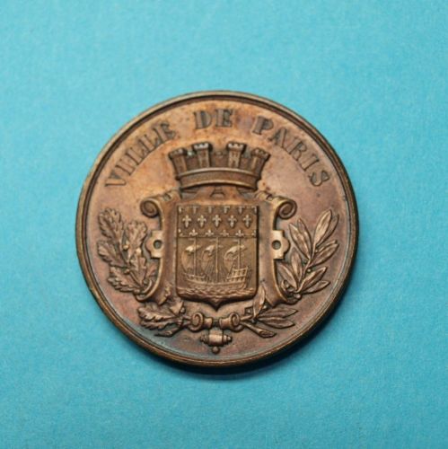 Frankreich 1879 Bronzemedaille der Design Schule der Stadt Paris