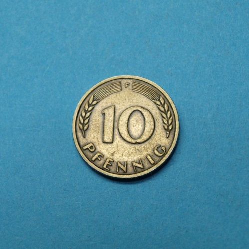 Bund 1949 F 10 Pfennig BdL