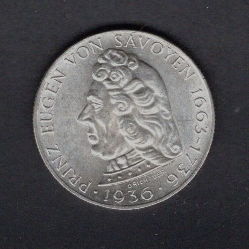 Österreich 1936 2 Schilling Eugen von Savoyen
