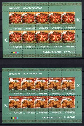 Albanien Kleinbögen MiNr. 3048-3049 postfrisch Cept 2005