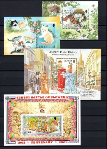 Jersey Lot Blöcke aus 2002 postfrisch