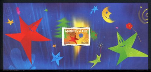 Frankreich MiNr. Block 43 postfrisch im Folder, Weihnachten