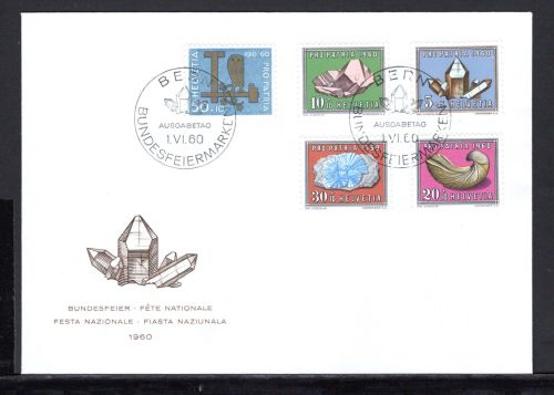 Schweiz MiNr. 714-718 Ersttagsbriefe/ FDC ProPatria