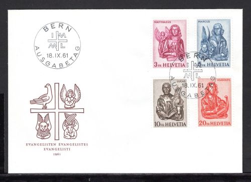 Schweiz MiNr. 738-741 Ersttagsbriefe/ FDC