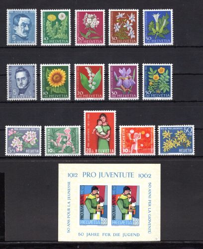 Schweiz postfrisch Pro Juventute 1960-1962