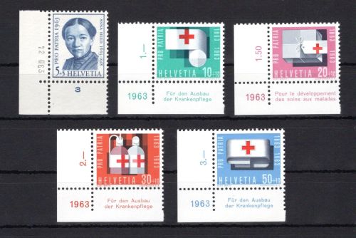 Schweiz MiNr. 775-779 Eckrand ul postfrisch Pro Patria