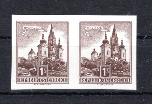 Österreich MiNr. 1045 U postfrisch waag. Paar