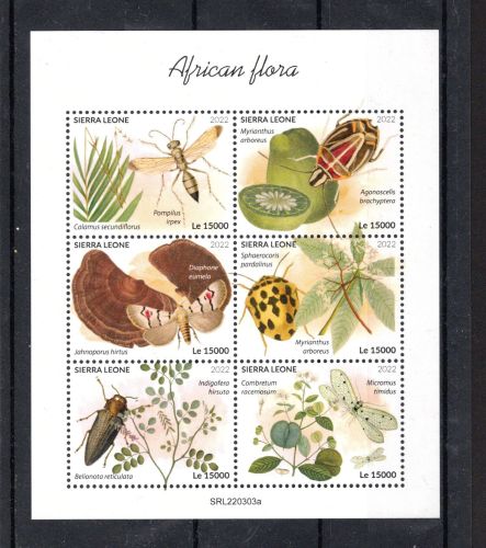 Sierra Leone MiNr. 13988-13993 postfrisch Insekten