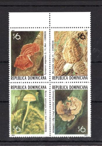 Dominikanische Republik MiNr. 2032-2035 postfrisch Pilze