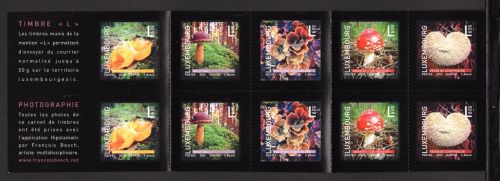 Luxemburg Markenheftchen mit MiNr. 1987-1991 postfrisch Pilze