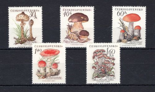 Tschechoslowakei MiNr. 1101-1105 postfrisch Pilze