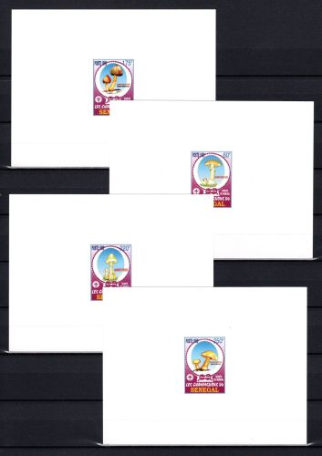 Senegal MiNr. 1797-1800 postfrisch Ministerblöcke (Karton), Pilze