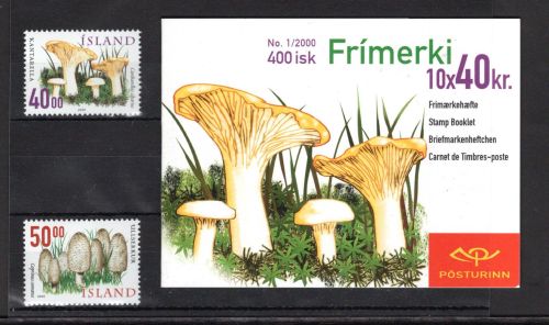 Island MiNr. 943-944 incl. MH postfrisch Pilze