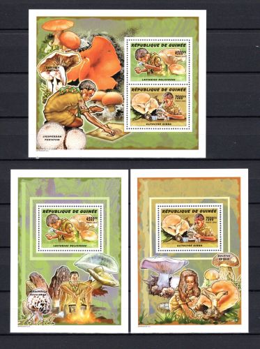 Guinea MiNr. 4255-4256 + Block 972-973 postfrisch Pilze + Pfadfinder