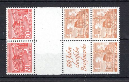 Berlin Zusammendruck MiNr. SZ 3 B + SZ 4 B postfrisch ungefaltet