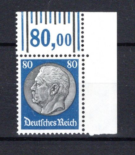 Deutsches Reich MiNr. 494 W OR Eckrand or postfrisch ungefaltet