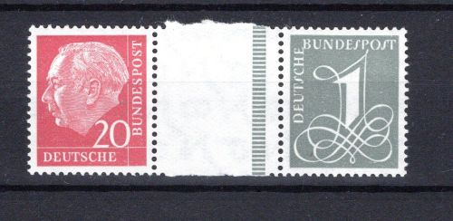 Bund Zusammendruck MiNr. WZ 16 aII Y I postfrisch ungefaltet