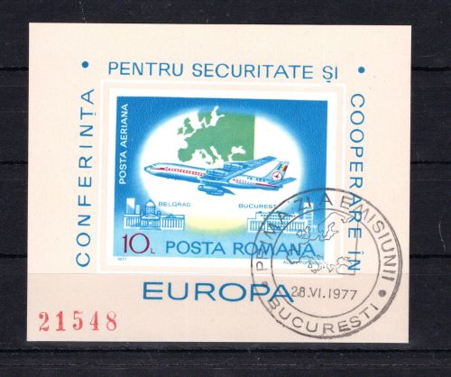 Rumänien MiNr. Block 144 Ersttagsstempel KSZE