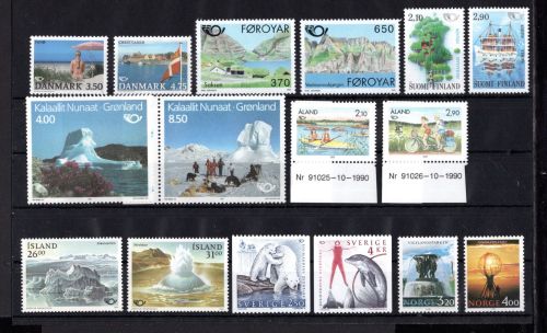 CEPT Norden MiNr. Jahrgang 1991 postfrisch