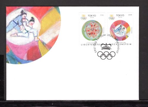 Liechtenstein MiNr. 1986-1987 Ersttagsbriefe/ FDC Olympiade Tokyo 2020
