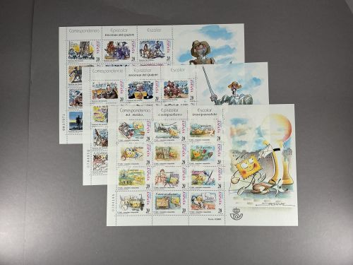 Spanien ZD-Bögen MiNr. 3398-3421 + 3498-3509 postfrisch Schülerpost