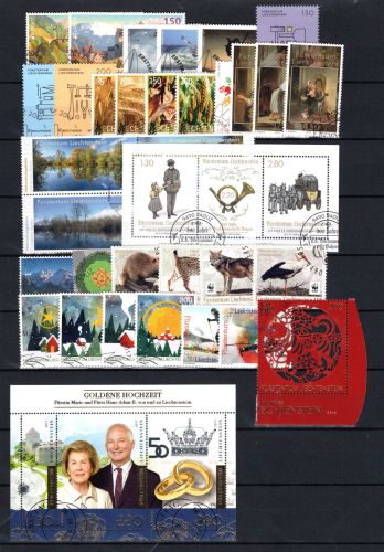 Liechtenstein Jahrgang 2017 MiNr. 1839-85 gestempelt ohne Block 29 B