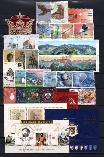 Liechtenstein Jahrgang 2019 MiNr. 1932A-1968 gestempelt