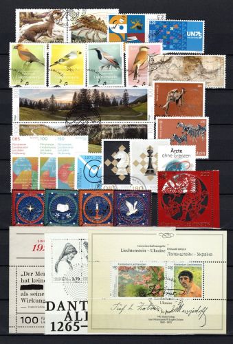 Liechtenstein Jahrgang 2021 MiNr. 2001-2034 gestempelt ohne Block 42