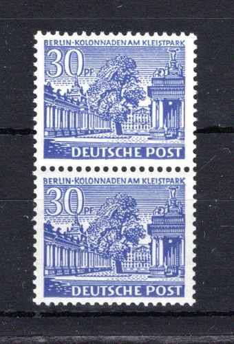 Berlin MiNr. 51 postfrisch senkr. Paar, ungefaltet, geprüft Schlegel