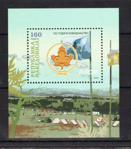 Makedonien MiNr. Block 17 postfrisch Cept 2007, Pfadfinder