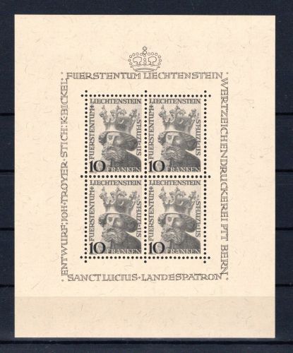 Liechtenstein Kleinbogen MiNr. 247 postfrisch Sanct Lucius