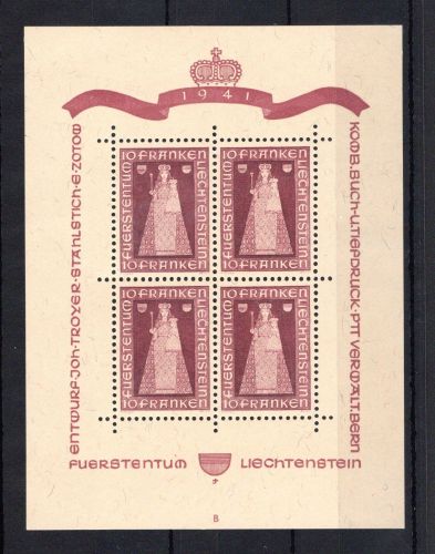 Liechtenstein Kleinbogen MiNr. 197 postfrisch