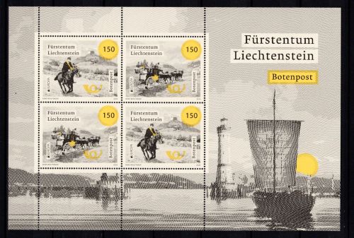 Liechtenstein ZD-Bogen MiNr. 1971-1972 postfrisch Botenpost
