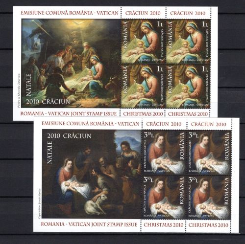 Rumänien MiNr. Block 483-484 postfrisch Weihnachten 2010
