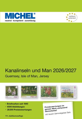 Michel Katalog Kanalinseln und Man 2026/2027 (E 14) 6086-3 Neu