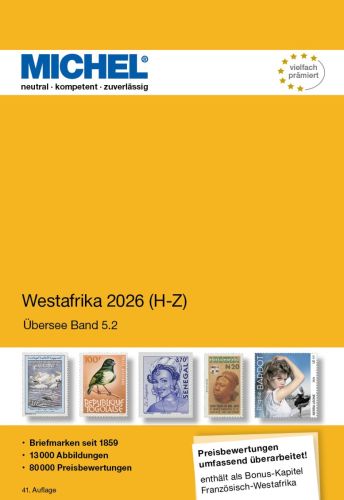 Michel Katalog Westafrika 2026/2027 Band 2 H-Z ÜK 5/2 6123-2 Neu