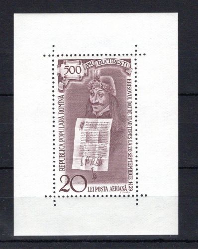 Rumänien MiNr. Block 44 postfrisch Fürst Vlad