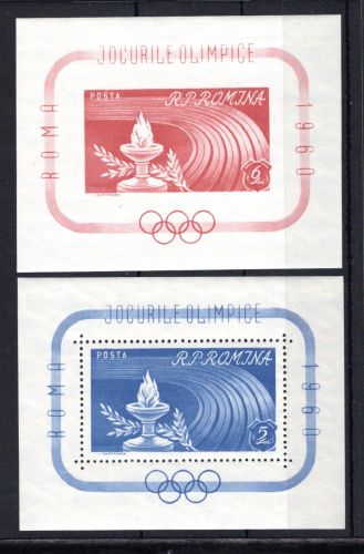 Rumänien MiNr. Block 46-47 postfrisch Olympiade 1960 Rom