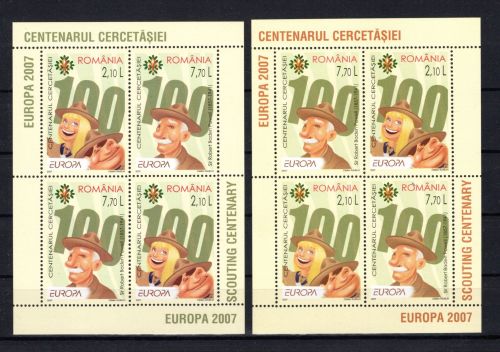 Rumänien MiNr. Block 396 I+II postfrisch Cept 2007