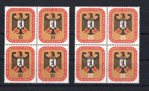 Berlin 4er Blöcke MiNr. 136-137 postfrisch ungefaltet