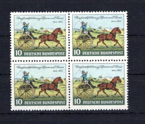 Bund 4er Block MiNr. 160 postfrisch Thurn & Taxis, ungefaltet