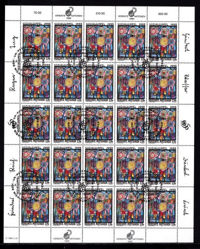 UNO Wien 25er Bogen MiNr. 179 ESst Hundertwasser