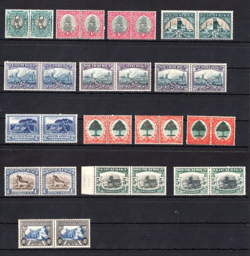 Südafrika Lot aus waag, Paar MiNr. 75/76 - 93/94 Falz