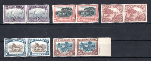 Südafrika Lot aus waag, Paar MiNr. 29/30-37/38 Falz
