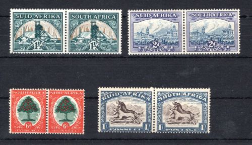 Südafrika Lot aus waag, Paar MiNr. 79/80-89/90 Falz