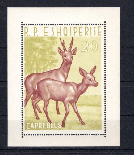 Albanien MiNr. Block 15 postfrisch Rehe, Wildtiere