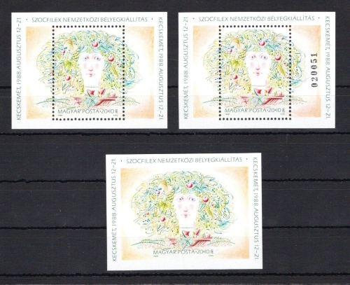 Ungarn MiNr. Block 196 A+B postfrisch